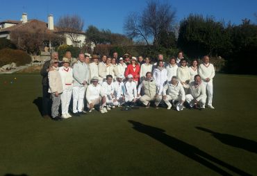 Opening match in the new croquet lawn of Puerta de Hierro Real Club