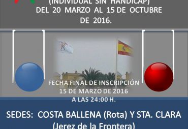 2nd GC La Fuensanta League (Costa Ballena, Cádiz, 2016)