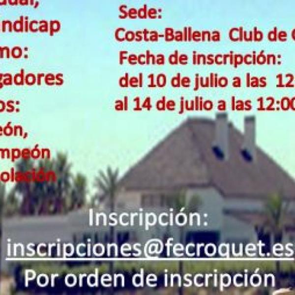10th GC Fernando Ansorena Trophy (La Fuensanta Croquet Club, Costa