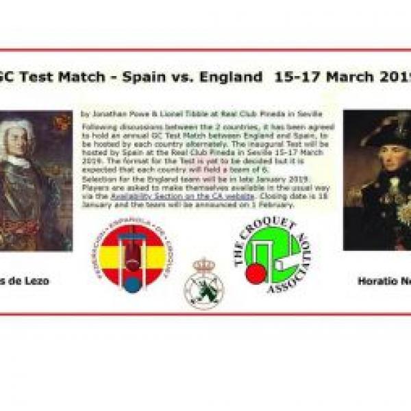 1st GC Spain - England Test Match (Real Club Pineda, Sevilla, 2019)