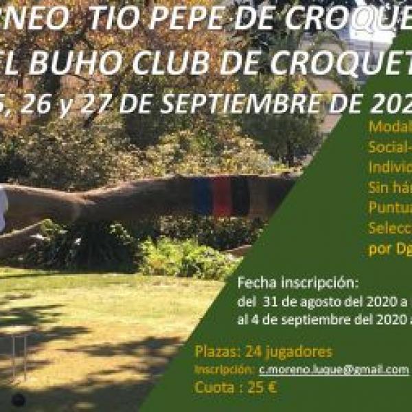 1st GC To Pepe Trophy (El Buho Croquet Club, Jerez, 2020)