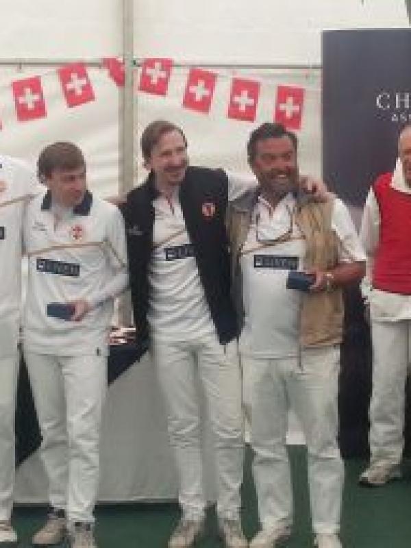 2nd GC World Team Championship - prize giving (Bath Croquet Club, Bath, 2016)